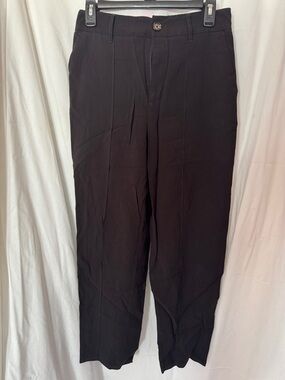 Cropped Black Tailored Ankle Pants